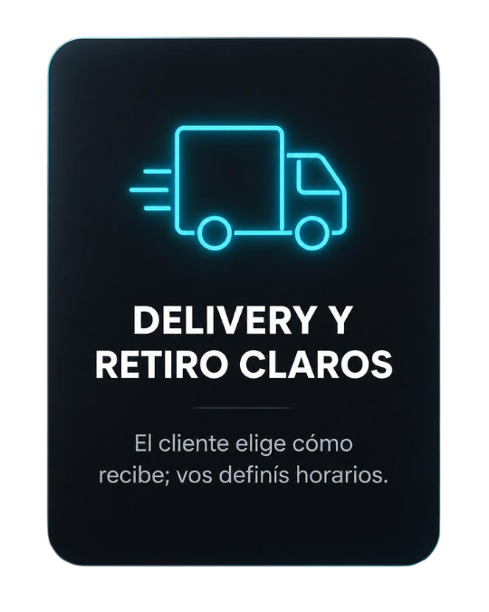 Delivery y retiro claros
